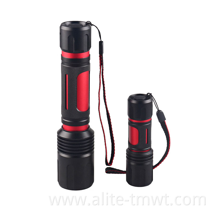 Ultra bright convoy L2 LED flashlight red aluminum 18650 or AAA zoom portable 1200 lumens xml2 led flashlight